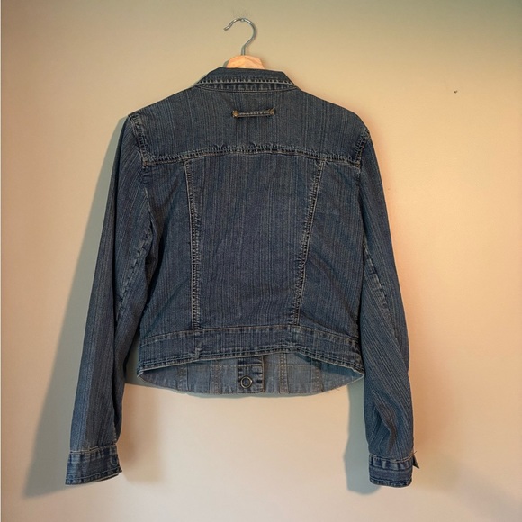 CAbi Blue Jean Jacket with Unique Buttons - Picture 10 of 11